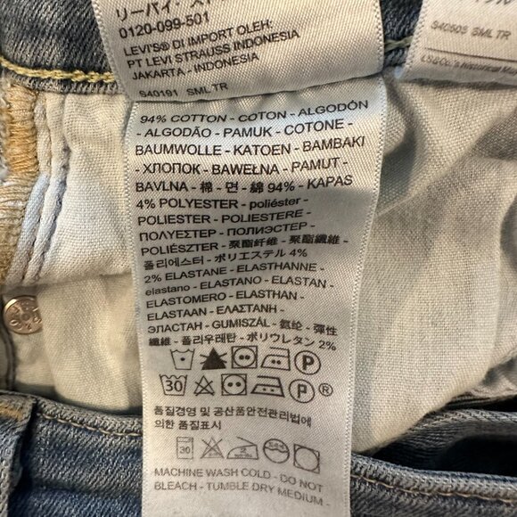 Levi's 721 High Rise Skinny Light Blue Womens Size 26 Premium - Picture 9 of 11